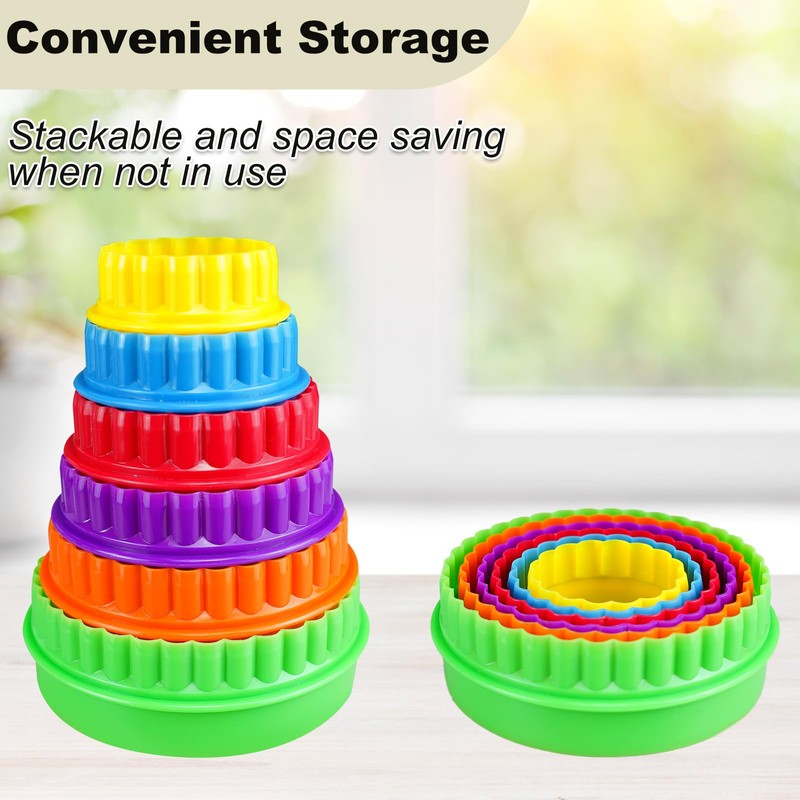 KFAREJGOAE 12 Pieces Display Stands for Pyrex Round Bowls Risers