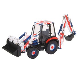 OXFORD DIECAST 763CX002 JCB 3CX Eco Backhoe Loader Union Jack livery