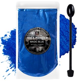 Magic Blue Mica Powder for Epoxy Resin 100g / 3.5oz. Sealed Bag - Techarooz 2 Tone Resin Dye Color Pigment Powder for Lip Gloss, Nails, Colorant for Slime Bath Bombs Soap Making & Polymer Clay