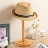 HAIBEIR Freestanding Hat Stand, Tabletop Hat Rack, Wood Display Stand
