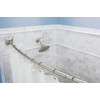 Moen Brushed Nickel 72-inch Permanent Mount Adjustable Curved Shower Rod,
