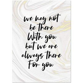 25 Thinking of You Cards - Contemporary Marble Design - 26 White Envelopes - FSC Mix