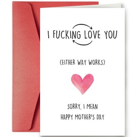 SuperShunhu Dirty Mother's Day Card, Rude Mothers Day Card for Wife Girlfriend, Funny Mothers Card, Happy Mother’s Day Card from Husband Boyfriend