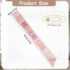 Piriuuo Rose Gold Birthday Sash, Glitter Birthday Girl Sash with