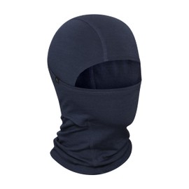 DANISH ENDURANCE 100% Merino Balaclava, Functional Balaclava, Lightweight Balaclava, Ski Mask for Cold Weather, Cycling Hat Under Helmet, Unisex, for Men and Women, Dark navy blue