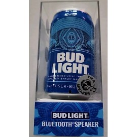 BUD LIGHT BLUETOOTH SPEAKER BEER CAN WIRELESS AUDIO FM RADIO RECHARGEABLE