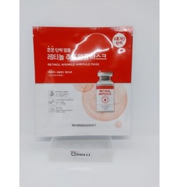 Jo Sung-ah Retinol Firming Wrinkle Firming Ampoule Mask Pack x18 Korean K-Beauty Skincare / 조성아 레티놀 쫀쪽 주름 탄력앰플 마스크팩x18 한국k뷰티 스킨케어