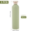 Pack of 3 Shampoo Bottles Refillable Round Flip Top Bottles