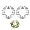 2 Pack Wreath Frames 8 Inch, Round Metal Wreath Form