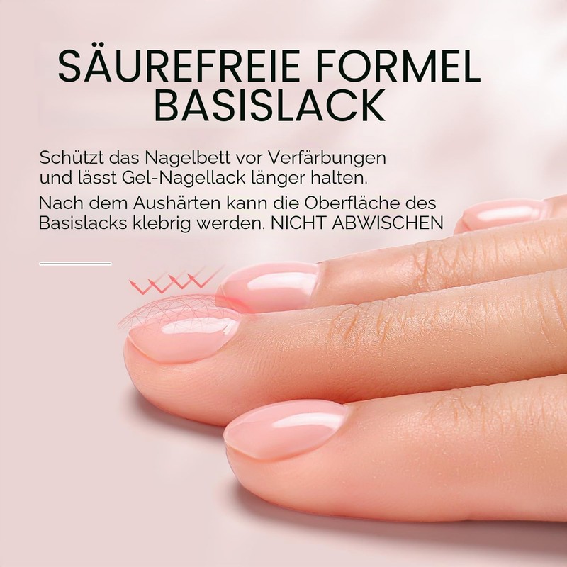 Aimeili Base Coat, UV LED Gel Nail Polish, 10 ml