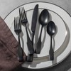 Alata Kate Black Tumbled 20-Piece Silverware Set,Service for 4,Stainless Steel