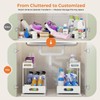 Delamu 2 Pack Metal Bathroom Organizers and Storage, 2 Tier