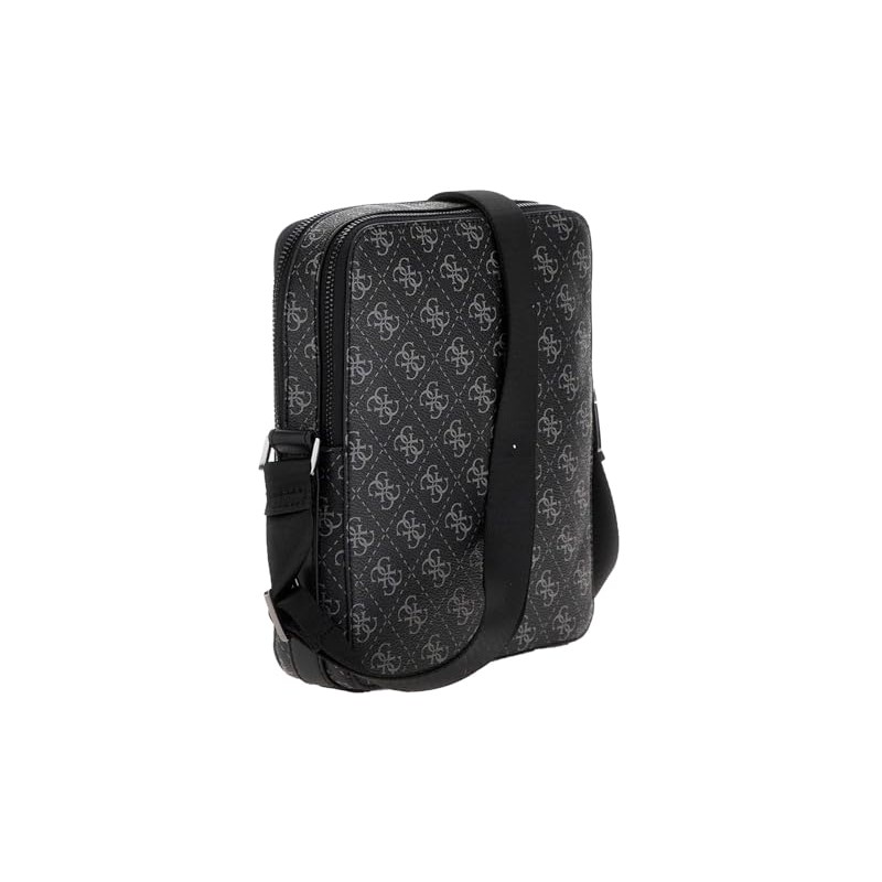 GUESS Torino Double Zip XBody with Vertical Zip Dark Black,