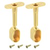 sourcing map 2 Pcs Oval Closet Shelf Bracket Rail, Wardrobe