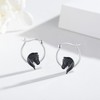 JUSTKIDSTOY Horse Earrings for Women 925 Sterling Silver Black Horse