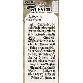 Stampers Anonymous - Stampers Anon Stencil, Script -Layered