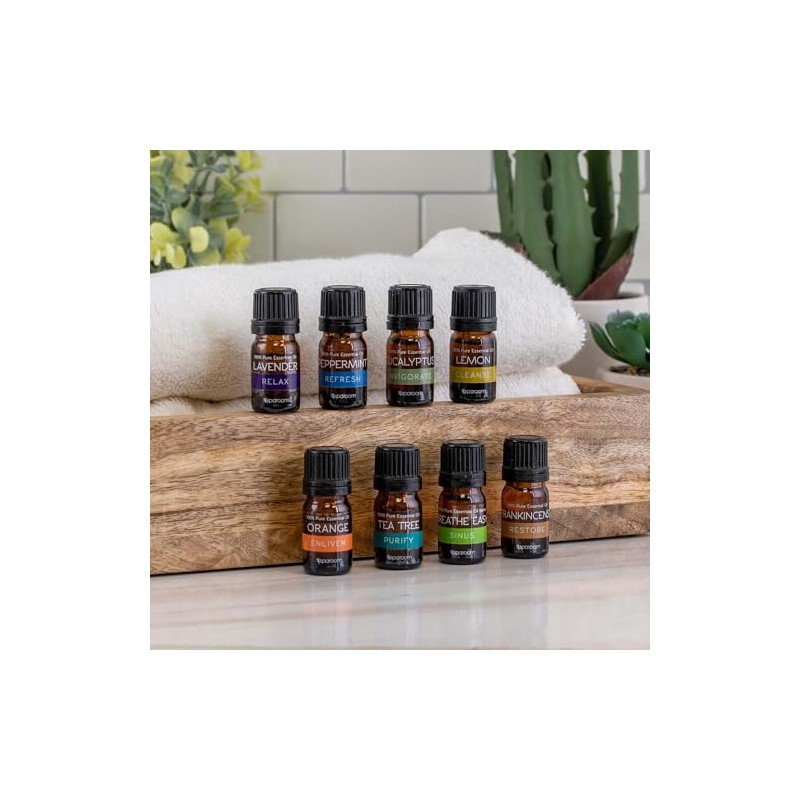 SpaRoom SpaRoom 100% Pure Essential Oils Set; Perfect for Aromatherapy,
