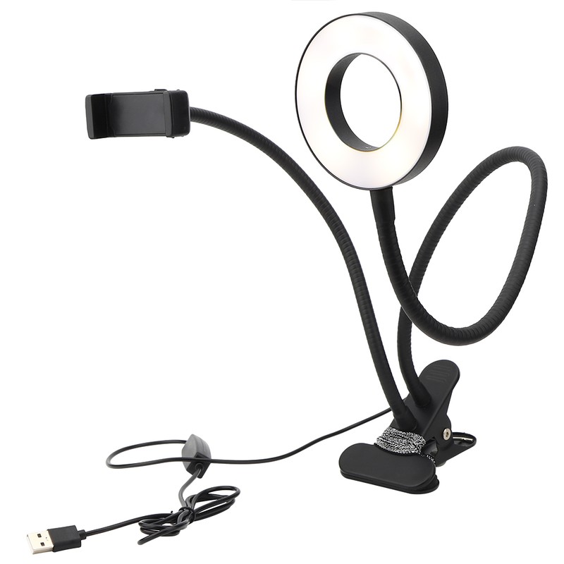 USB Powered Adjustable LED Fill Light Photography Light Phone Bracket