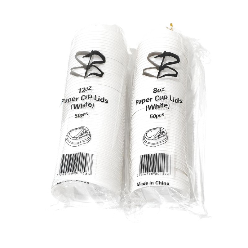 Butterfly Disposable Coffee Cup Lids Small 8oz (250ml) 50 Pack