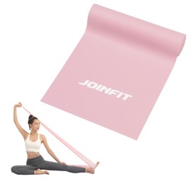 JOINFIT Stretch Band, 6.6 ft (2 m) Pink, For Beginners, Flex Band, Pilates Band, Yoga, Tightens Your Core, Exercises Inner Muscles, Perfect for Home Exercise, Hunches, Bicycles, Chests, Scapula