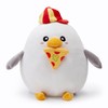 FunBase Cute Pizza Seagull Plush Toy, White Seagull Stuffed Animal