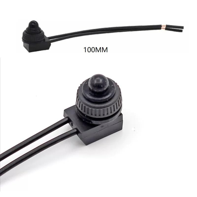 Aofan 12V Waterproof Push Button Switch (5 Pack) - SPST