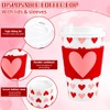 48 Sets Valentine's Day Disposable Coffee Cups with Lids and