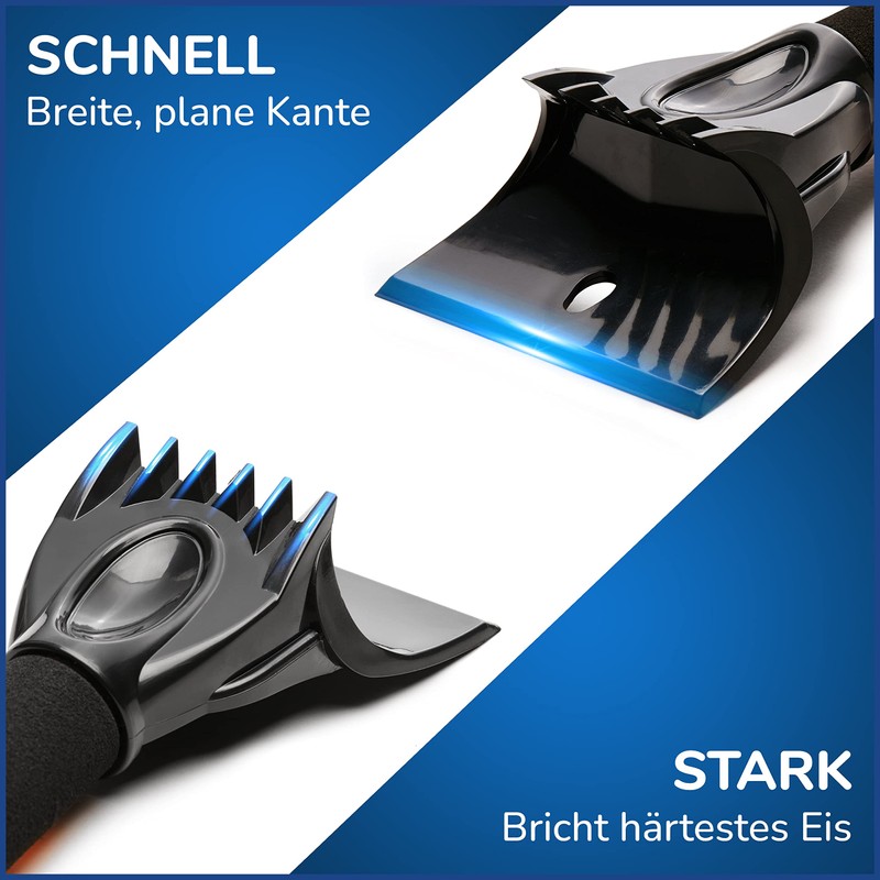 LYVANAS Eiskratzer Auto mit Handschuh TESTSIEGER 2023* - “Eismonster” Profi