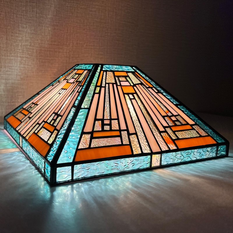 Capulina Tiffany Lamp Shade 12 Inches Wide Accessories Replacement Amber
