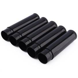 ZJchao - 100 piezas de mini bálsamo labial de tubo de brillo para labios, bonita botella vacía de plástico brillante, tubo de viaje para carga dividida DIY con tapas, Negro