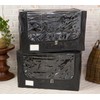 QVC Periea Set of 2 Jumbo Tarp Storage Boxes -