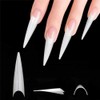 YIMART 500pcs Acrylic Medium Long Stiletto Nail Tips Easy Coffin