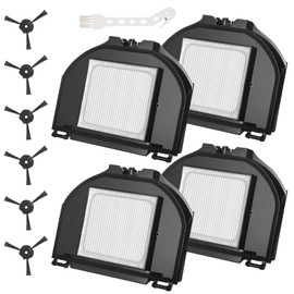 Replacement Parts for Shark RV2310AE (not RV2310) 4 Hepa Filters 6 Side Brush & 1 Cleaning Brush
