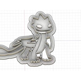 3D Printed Cookie Cutter Inspired by Dragons Rescue Riders Set of 7