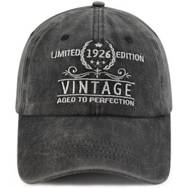 96th Birthday Gifts for Women Men, Funny Embroidered Limited Edition 1928 Hat, Adjustable Mother Day 96 Year Old Birthday Decorations Baseball Cap