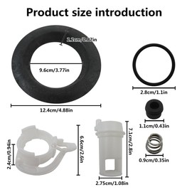 Upgraded 42049 RV Toilet Water Valve Kit Replacement Fit for Thetford Style II Toilets