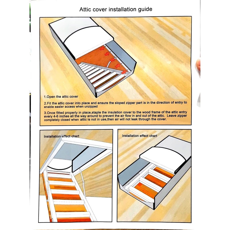 YOUEON Extra Thick Attic Door Insulation Cover 25"x54"x11", Double Bubble