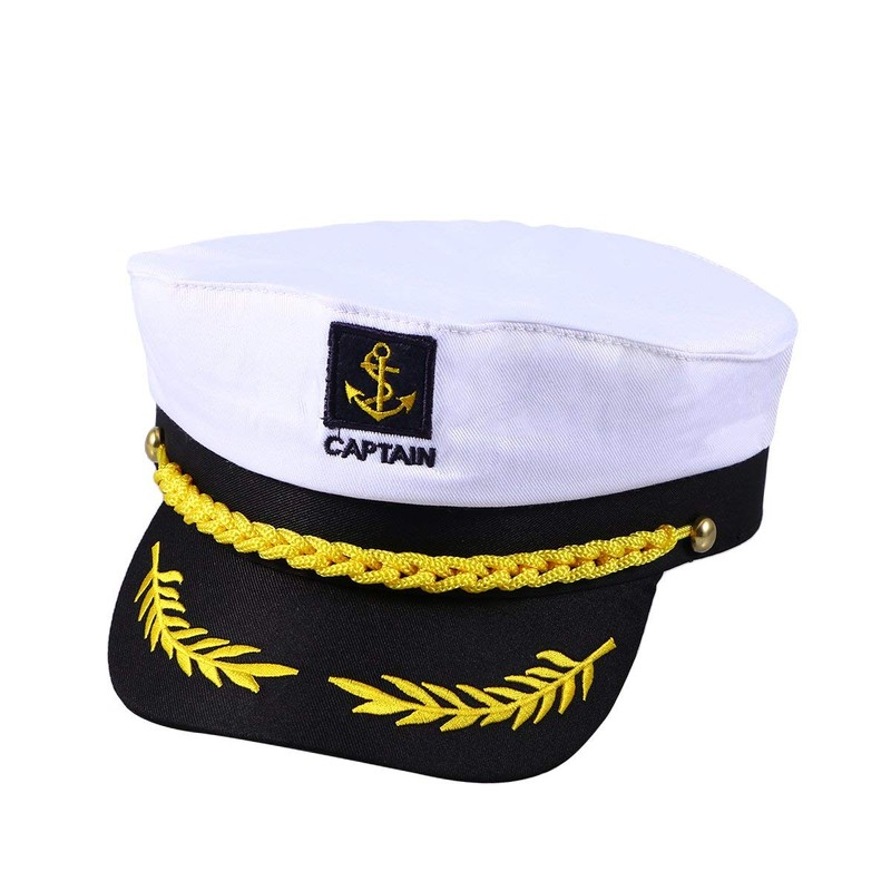 Adult Yacht Boat Captain Hat Sailor Captain Hat Costume Cap