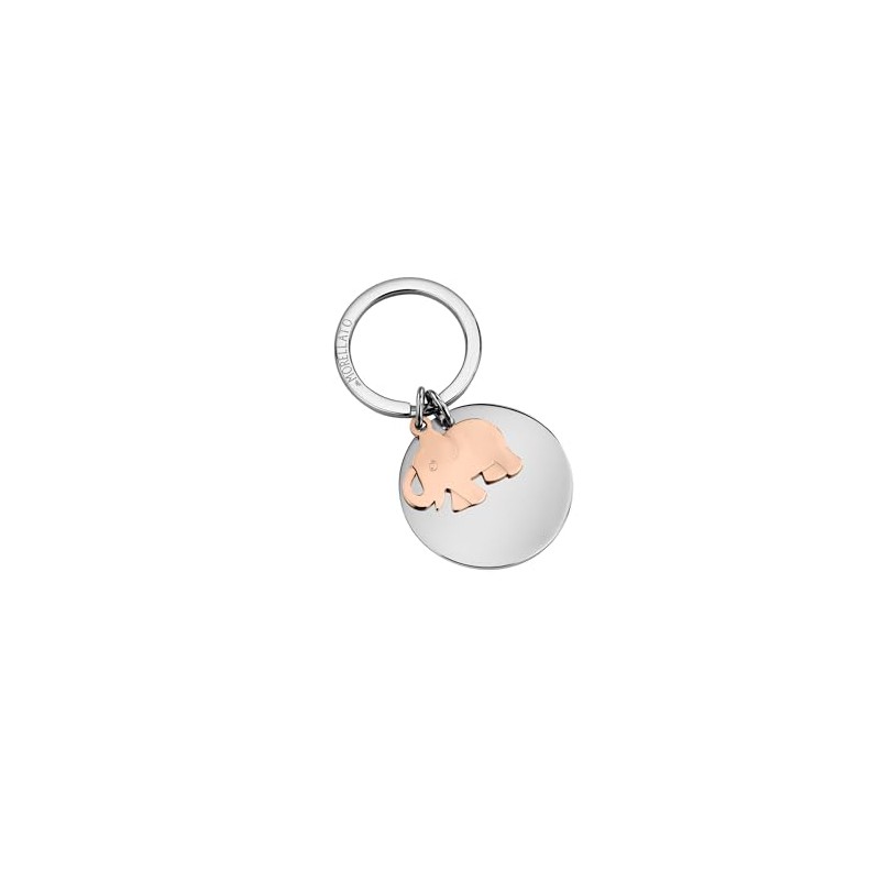 Morellato Lucky Collection Ladies Steel Elephant Keyring SD7176, Steel, rose