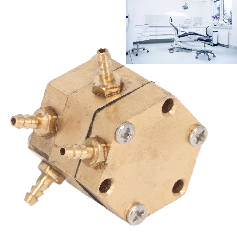 Hexagonal Dental Water Valve Good Passability Copper Water Pressure Regulator