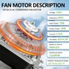 YZF18-25 Condenser Fan Motor 120V 60Hz 1550rpm 18/70W 1.01A AC