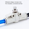 5PCS Throttle Valve Straight Through PVC Regulating Valve Pneumatic Fittings