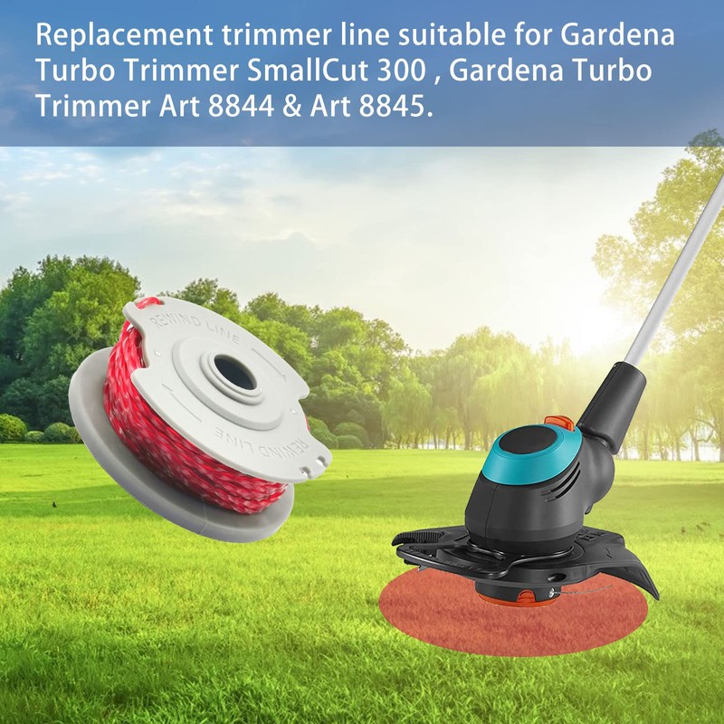 CDIYTOOL Replacement Line for Gardena Turbo Trimmer SmallCut 300, Gardena