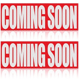 2 Pcs Coming Soon Sign Rider for Realtors Reusable Magnetic Coming Soon Sign 11.81 x 3.94 Inch Real Estate Rider Coming Soon Sign Magnetic Coming Soon Sign for Real Estate