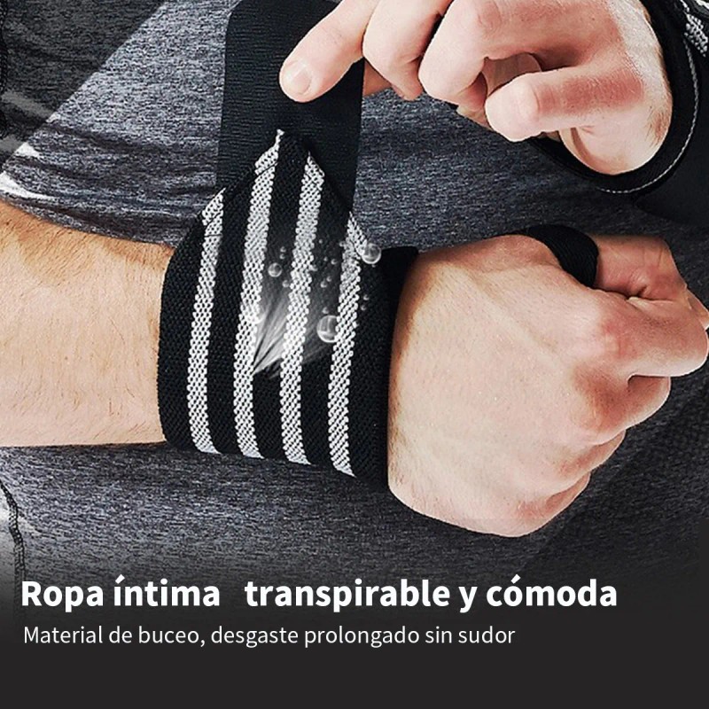 Kit 6pz Muñequera Gym Crossfit Fitness Pesas Gimnasio Straps