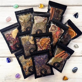 UnaLunaMoona Intention Simmer Pots w/ crystal | Simmer Pot Kit | Simmer Pot Potpourri | Simmering Potpourri | Stovetop Potpourri | Witches Brew - Intention: Confidence Simmer Pot