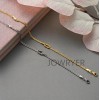 Pulseras Ajustables de Pareja Nudo de Amor Acero Inoxidable Oro