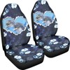ZIATUBLES Dolphin Hibiscus Flower Heart Print Breathable Seat Cover for
