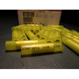 225FWY (25) 12-10 AWG Nylon Insulated Seamless Butt Splice Connector