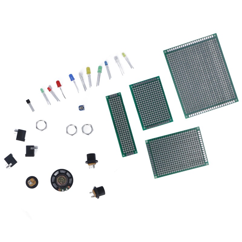Electronic Component Kit PCB LED Diode Electrolytic Capacitor Resistor Transistor